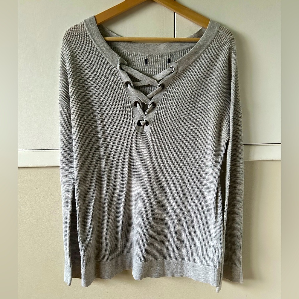 American Eagle waffle knit